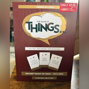 The Game of Things Party Card Game - Exclusive Edition- Sealed New